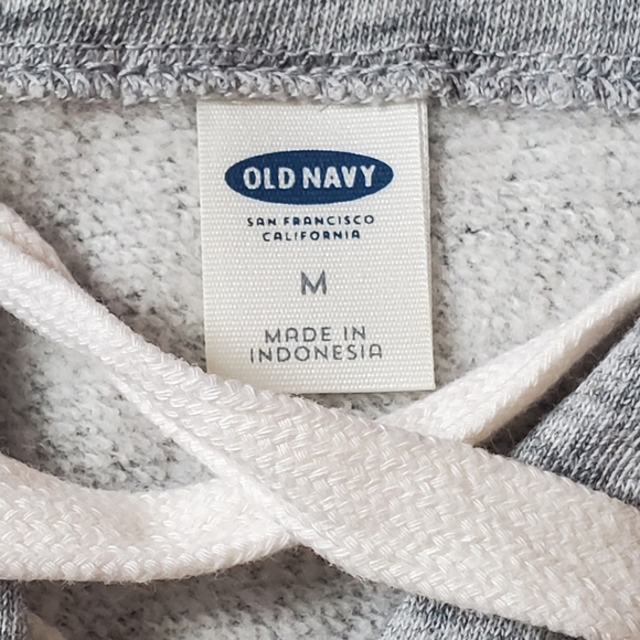 Old Navy Relaxed Lace Up French Terry Top - Picture 6 of 8